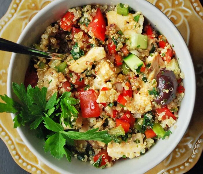 4 диетични рецепти за обяд - chicken quinoa salad feature