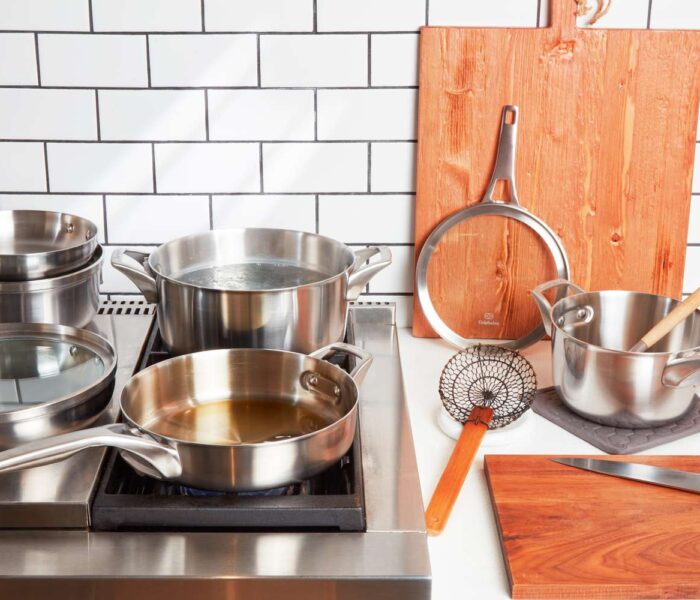 Какви съдове да изберем за своята кухня? - ses calphalon 10 piece pots pans set stainless steel kitchen cookware jkim 0191 b0c957c0fd1d4b179f51531cb6e69055