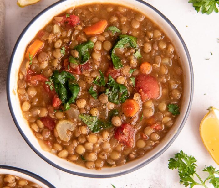 4 веган рецепти - homemade lentil soup 18