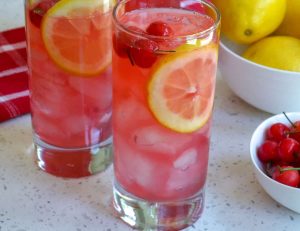 5 рецепти с вишни - cherry lemonade recipe card
