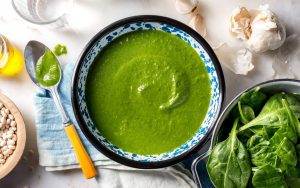 5 рецепти за крем супа - creamy white bean and spinach soup