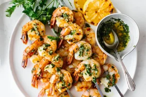 5 рецепти за горещи летни дни - garlic grilled shrimp skewers 5