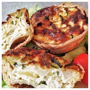 5 рецепти за предястия с тиквички - zucchini and goat cheese tart 9a