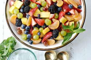 5 рецепти за плодова салата - rainbow fruit salad citrus honey glaze l simplyscratch.com 20