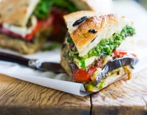 4 рецепти с патладжан - vegetarian muffuletta sandwich 100 5