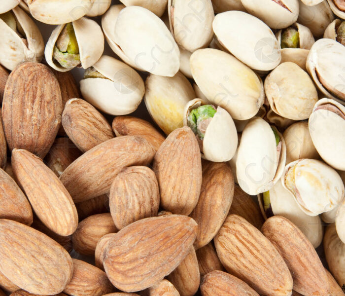 almonds and pistachios