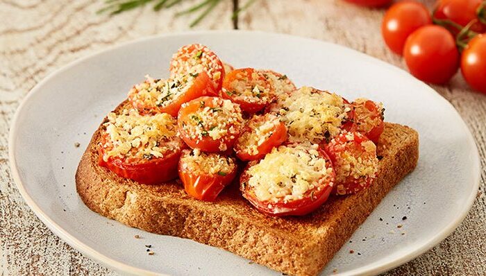 Рецепта за печени домати върху препечен хляб