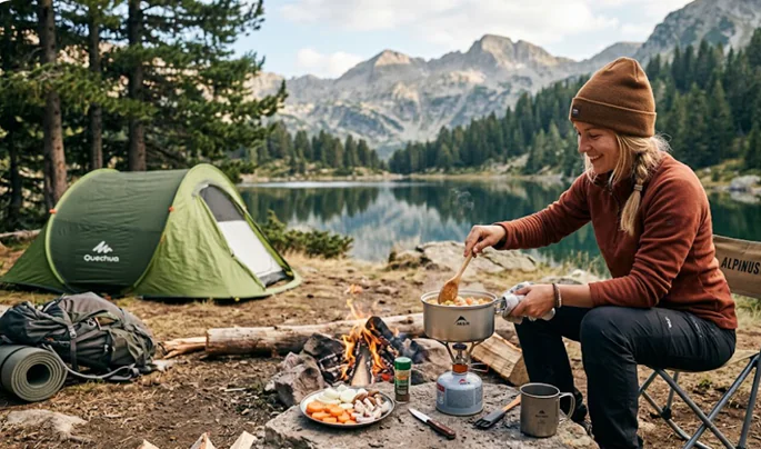 Какво не бива да липсва за удобно готвене и хранене на къмпинг